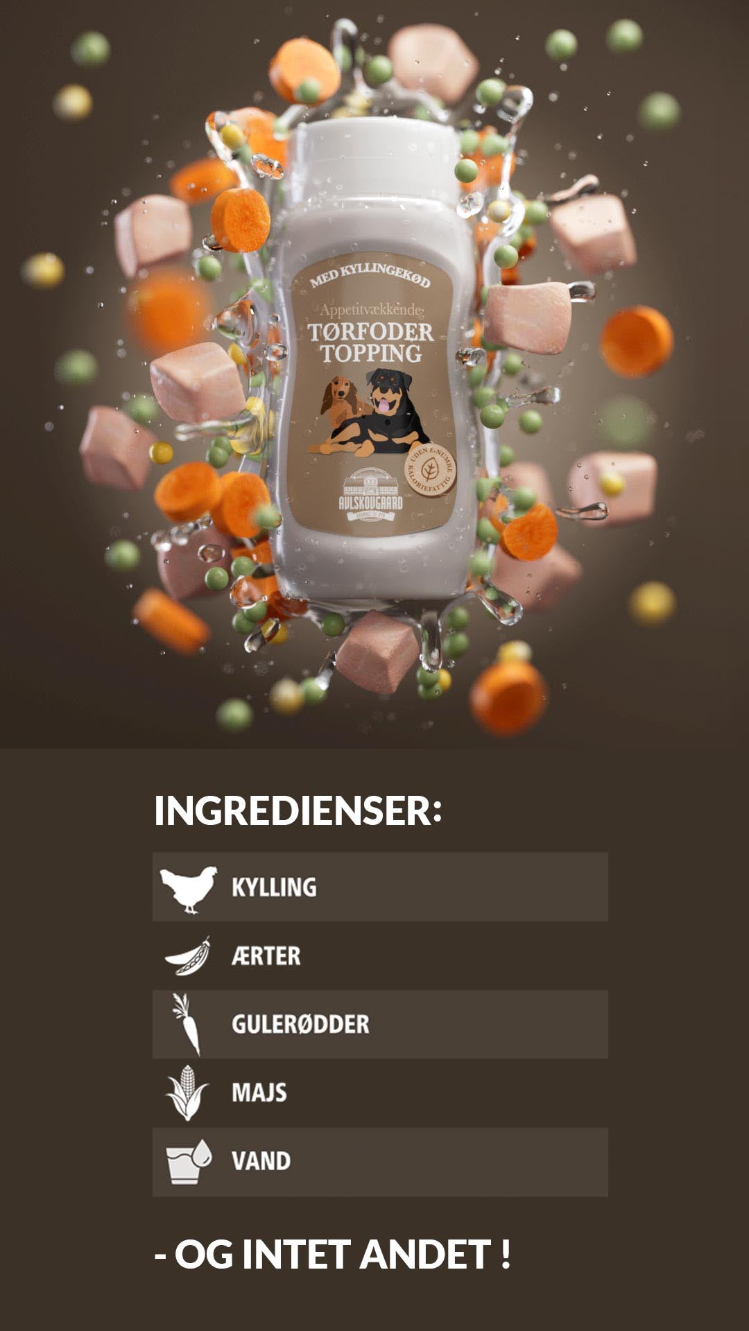 TØRFODER TOPPING MED KYLLING