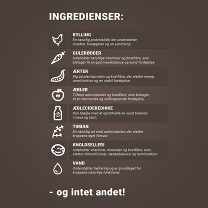 SMAGSPAKKE OKSE, KYLLING OG LAM