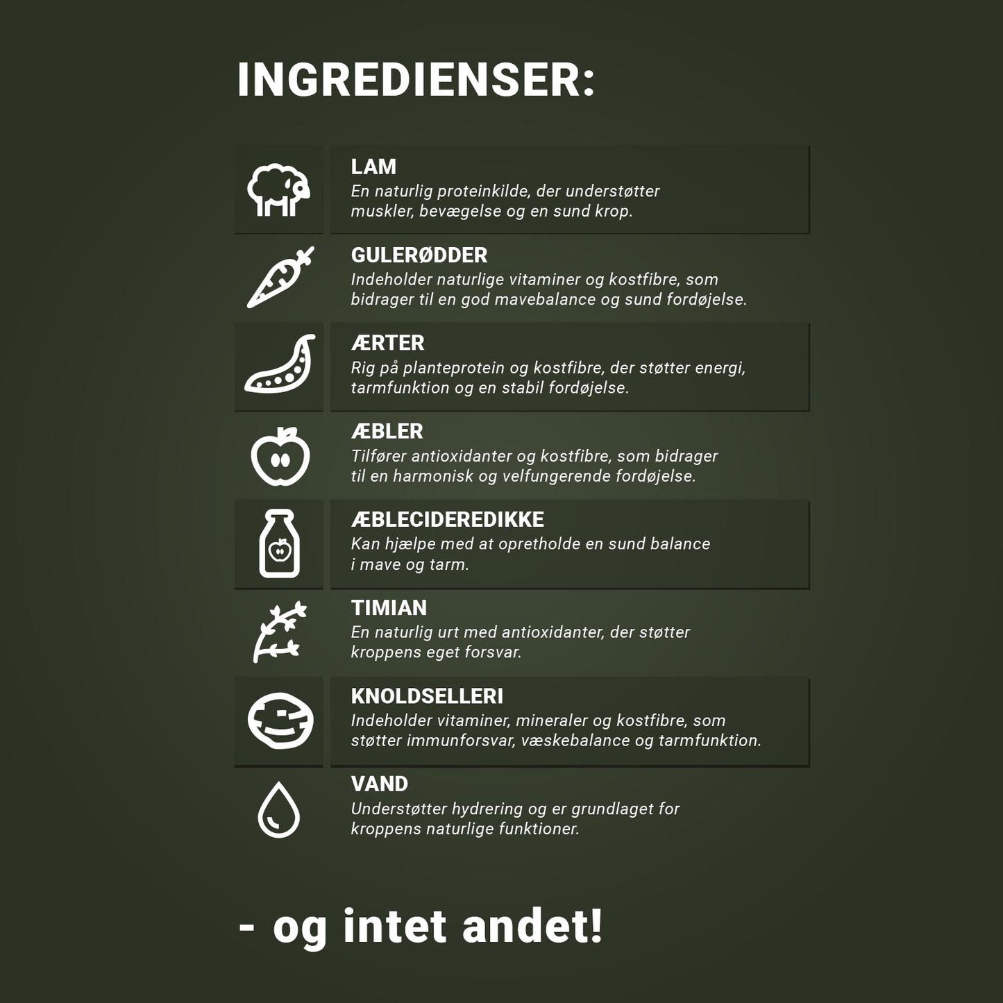 SMAGSPAKKE OKSE, KYLLING OG LAM